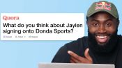 Boston Celtics' Jaylen Brown Replies to Fans on the Internet | Actually Me