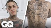 Lil Skies、自慢のタトゥーを解説 | GQ JAPAN | Tattoo Tour 				