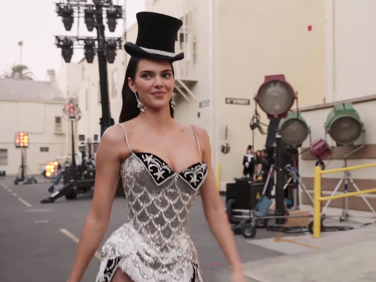 Kendall Jenner Opens Vogue World: Hollywood in 'Moulin Rouge' Costume