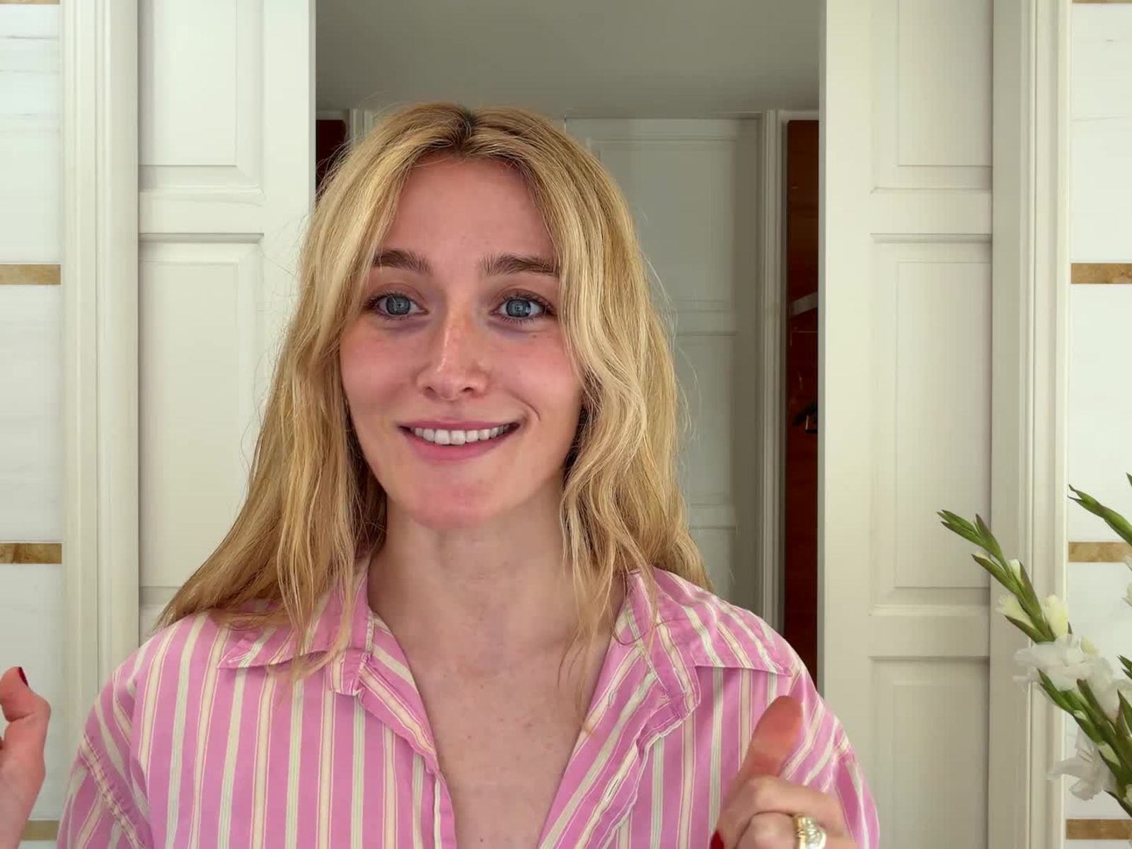 Sarah Pidgeon on the Unlikely Inspiration for Her Dewy Spring Eye Makeup