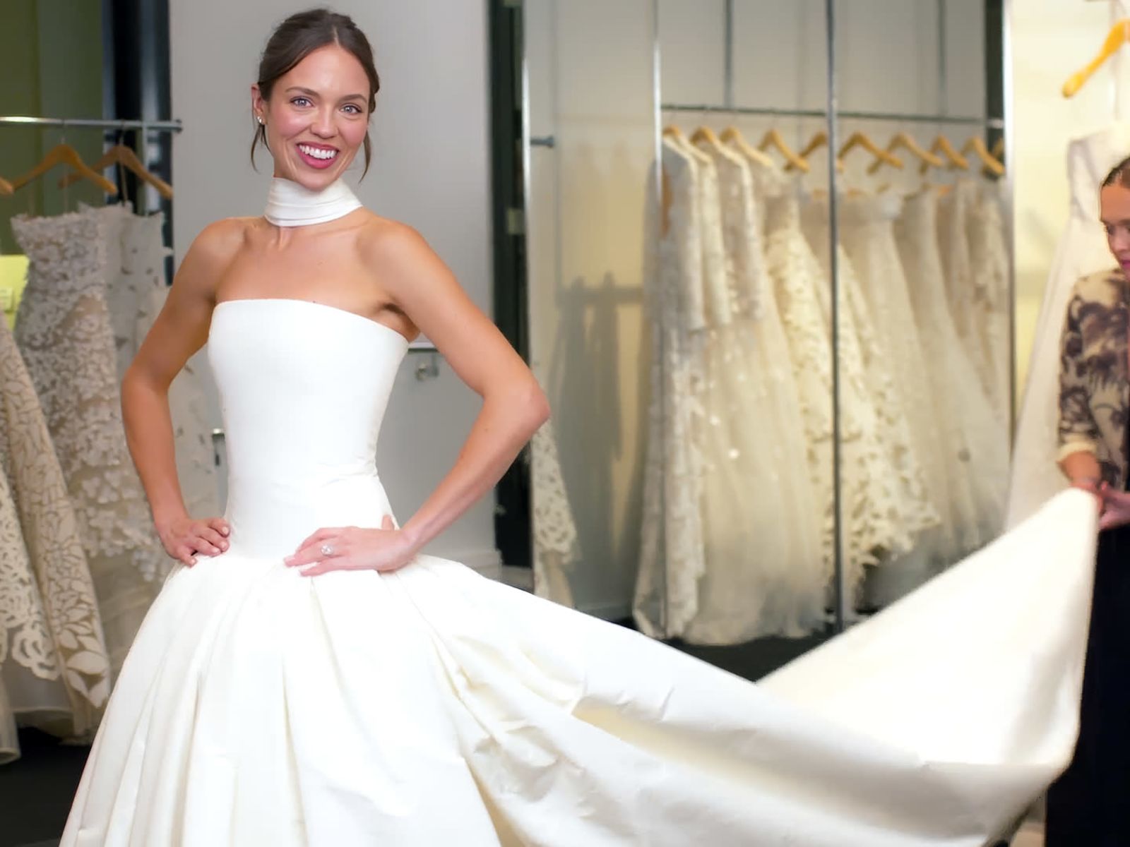 Inside Claudia Sulewski's Wedding Dress Fitting