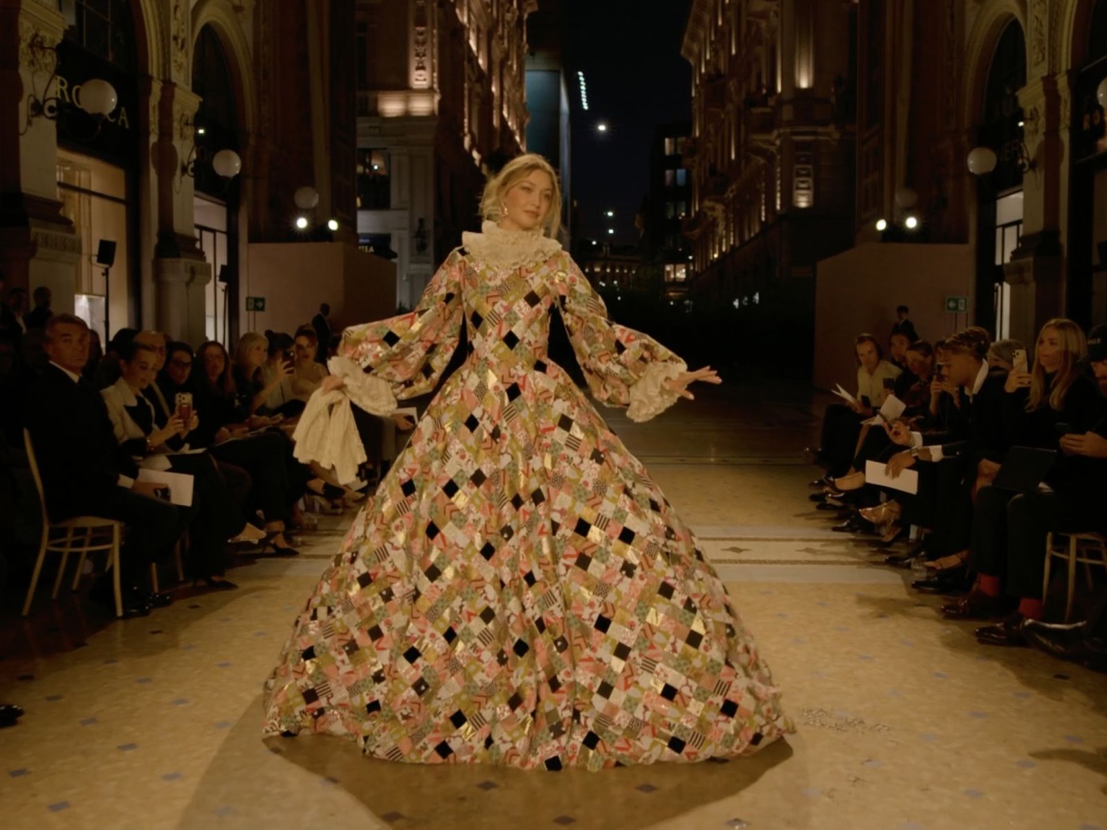 Gigi Hadid’s Enchanting Entrance at Vogue World: Milano