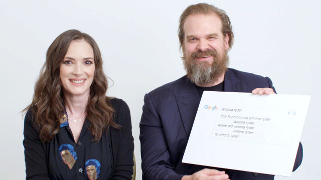 Winona Ryder & David Harbour Answer the Web's Most Searched Questions