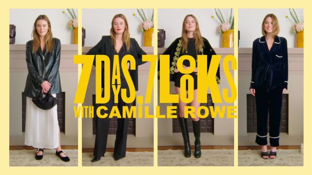 Camille Rowe Reveals Her French Girl Style Secrets In the Latest Episode of 7 Days 7 Looks