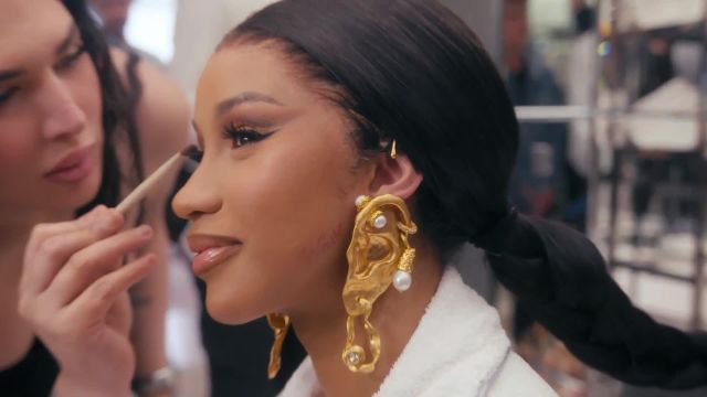 Watch Cardi B Get Ready for Schiaparelli’s Couture Show