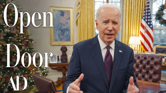 白宫内与总统Joe Biden