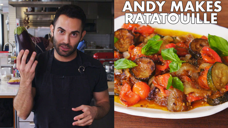 Andy Makes Classic Ratatouille