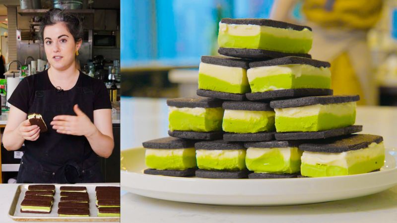 Claire Makes Homemade Ice Cream Sandwiches 