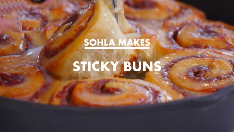 Sohla Makes Cinnamon-Date Sticky Buns