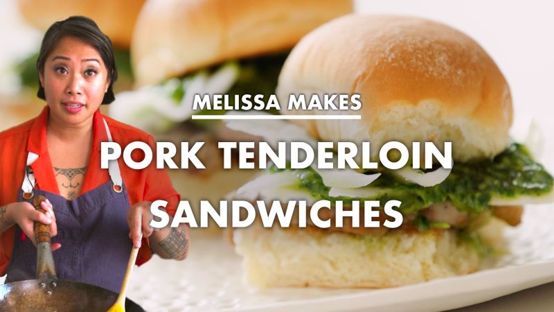 Melissa Makes Pork Tenderloin Sandwiches