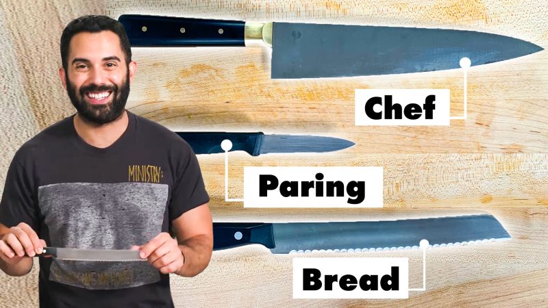 The Only 3 Kitchen Knives You Need