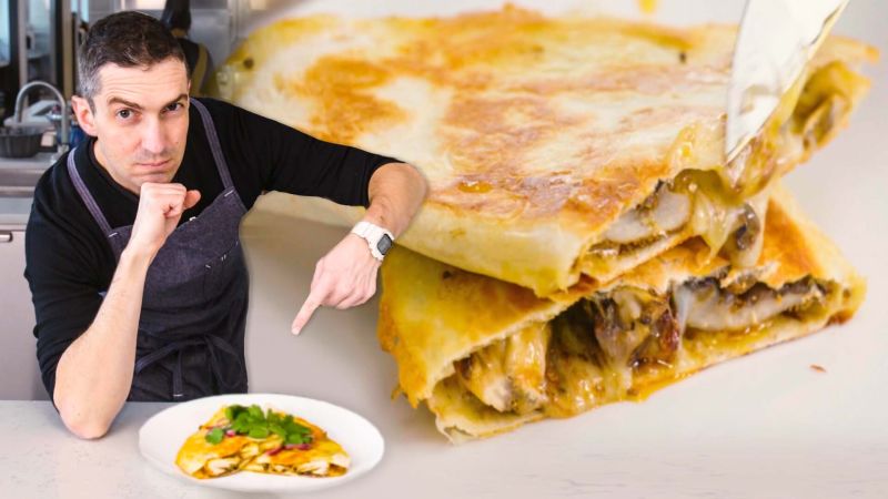 Quick & Easy Crispy Mushroom Quesadillas in 15-Minutes
