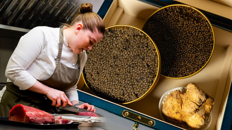 The Michelin-Star Restaurant Hidden Inside a Caviar Shop