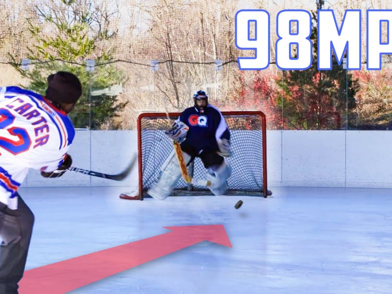 Can an Average Guy Stop a Hockey Pro's 98MPH Slap Shot?