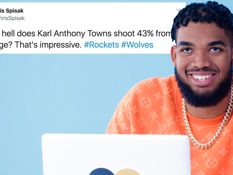 Karl Anthony Towns Goes Undercover on YouTube, Reddit and Twitter