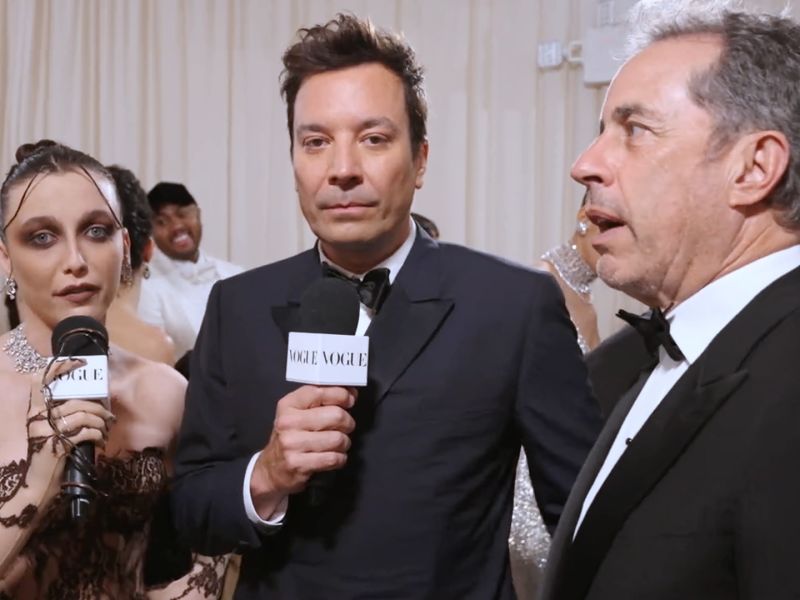 Jimmy Fallon & Jerry Seinfeld Love to People-Watch at the Met