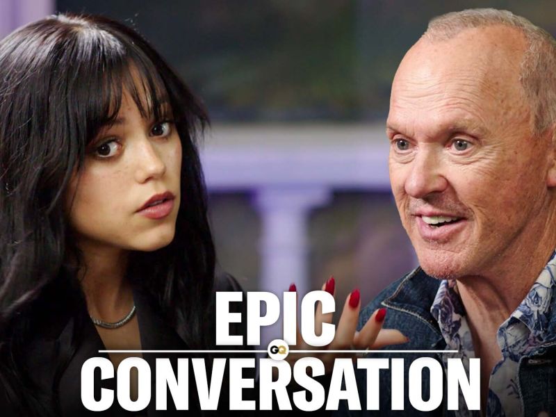 Jenna Ortega & Michael Keaton Have an Epic Conversation