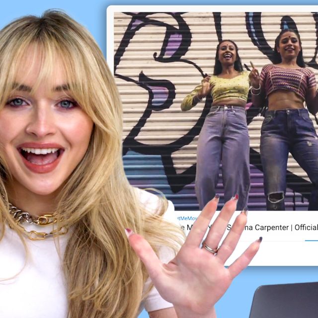 Sabrina Carpenter Watches Fan Covers on YouTube & TikTok
