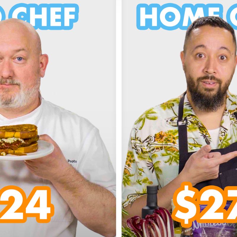 27美元0 vs $24 Ribs: Pro Chef & Home Cook Swap Ingredients