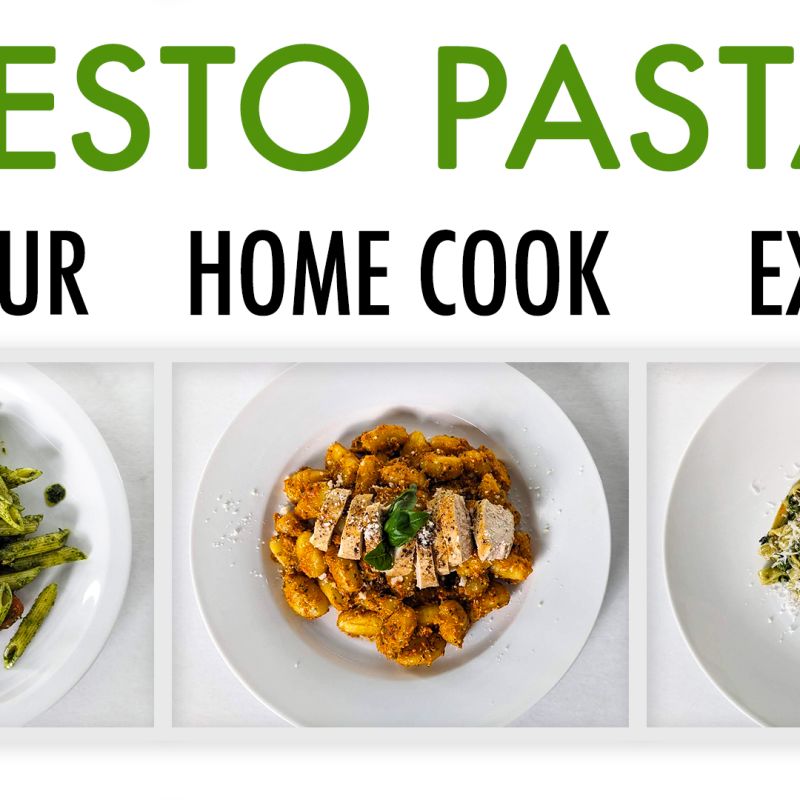 4 Levels of Pesto Pasta: Amateur to Food Scientist