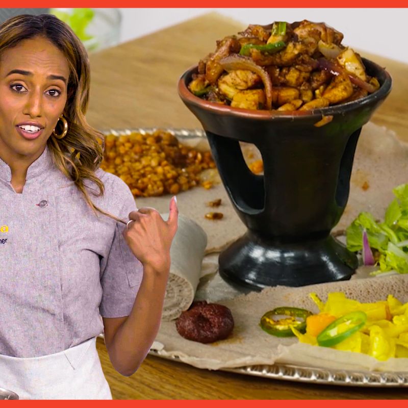 How an Ethiopian Chef Makes Doro Tibs (Chicken Stir-Fry)