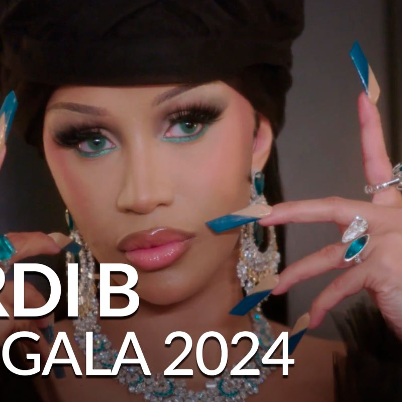 Cardi B lució un impresionante vestido negro en la MET Gala 2024