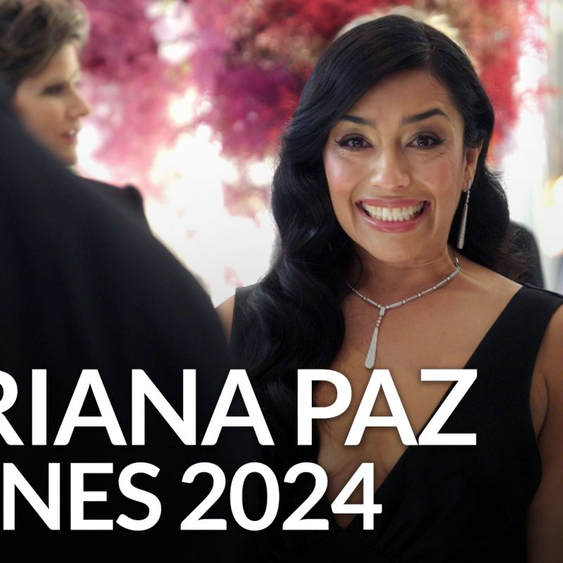 Adriana Paz, la actriz mexicana, debuta en Cannes con un vestido de Saint Laurent