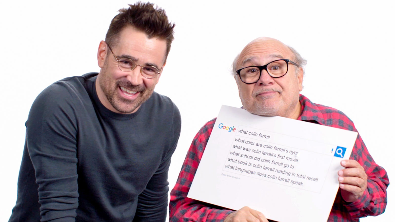 Colin Farrell & Danny DeVito Answer the Web's Most Searched Questions
