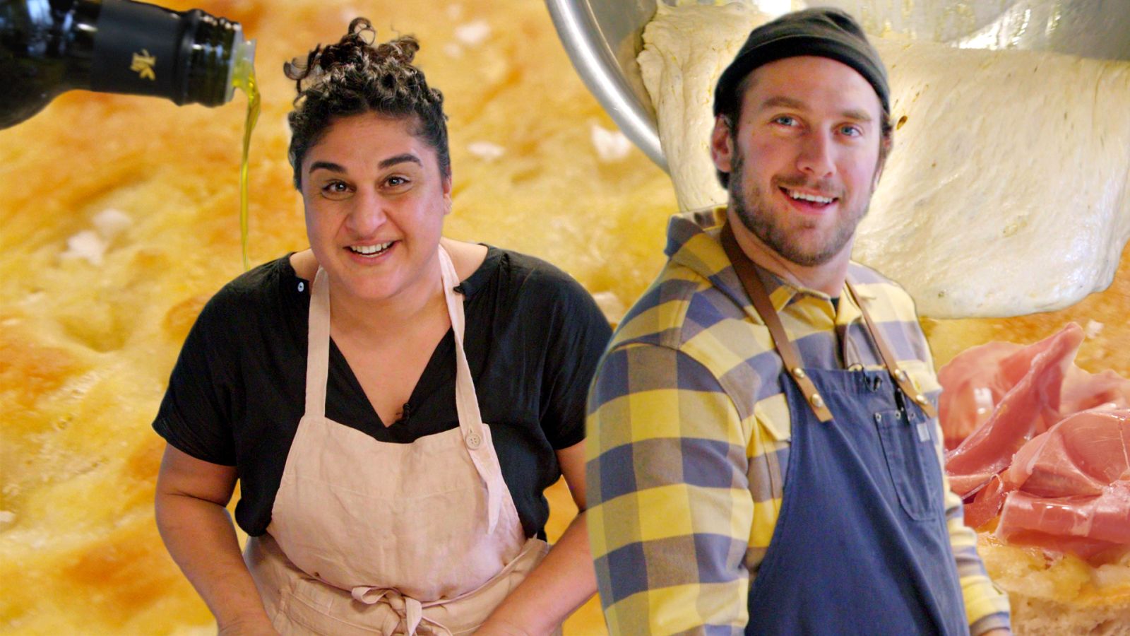 Brad Makes Focaccia With Samin Nosrat