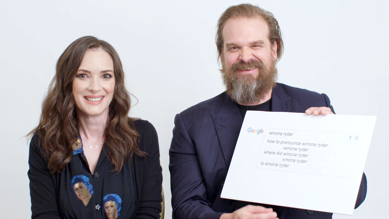 Winona Ryder & David Harbour Answer the Web's Most Searched Questions
