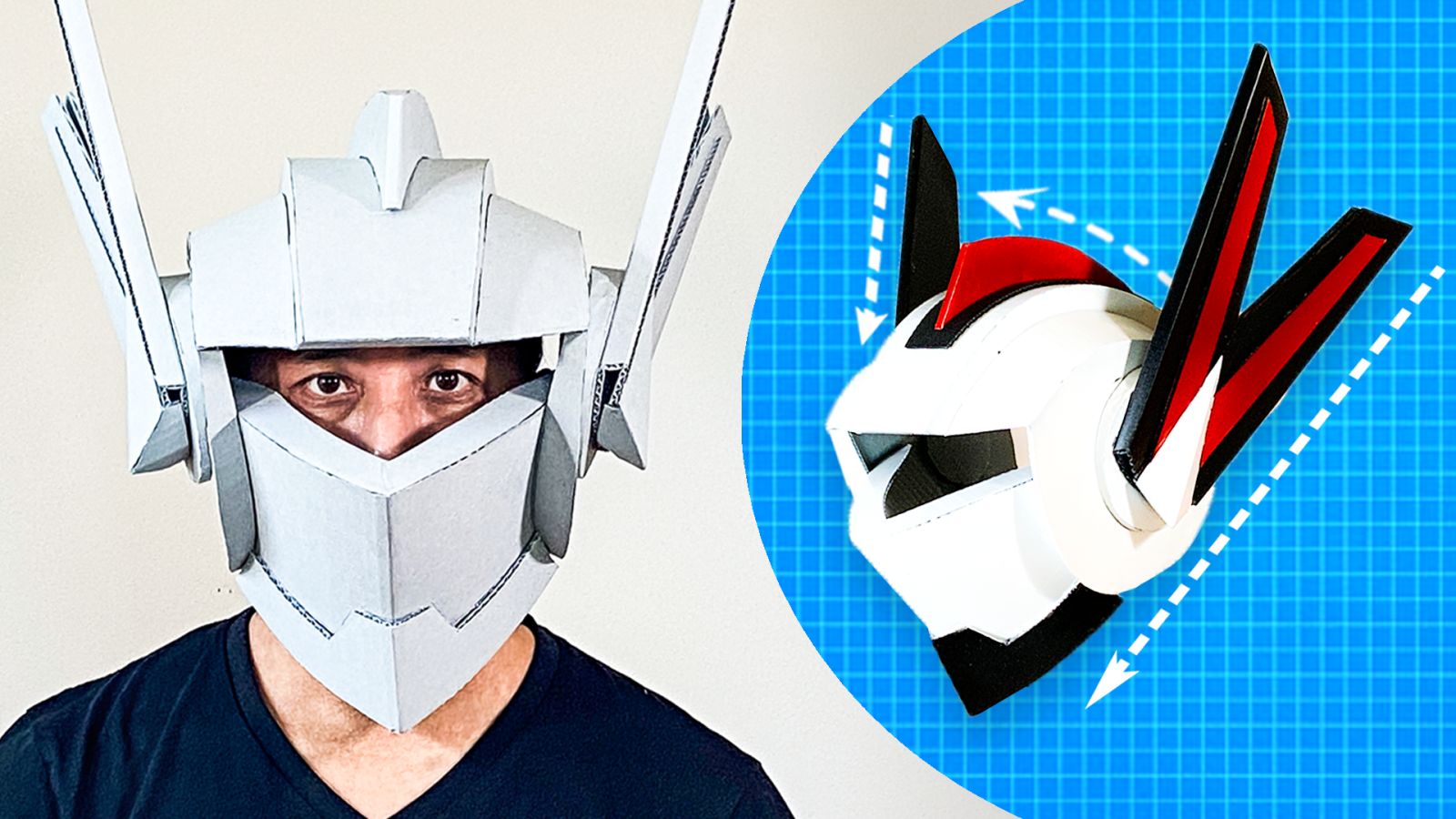 How to Build a Cardboard Robot Helmet