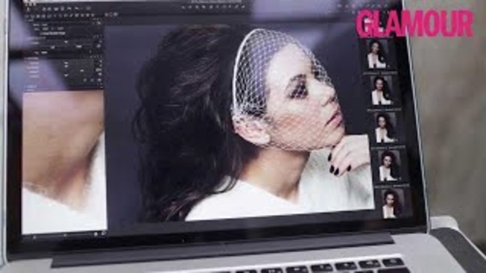 Елена Ильиных на съемке GLAMOUR