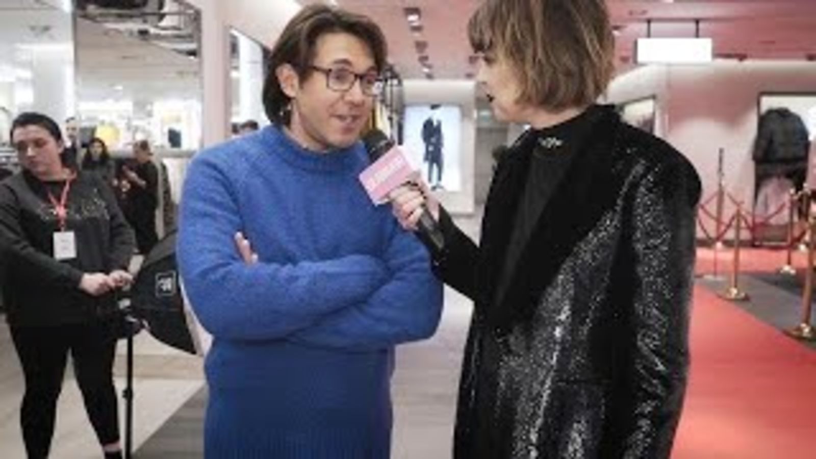 Ксения Собчак, Андрей Малахов и Анастасия Решетова на модной презентации