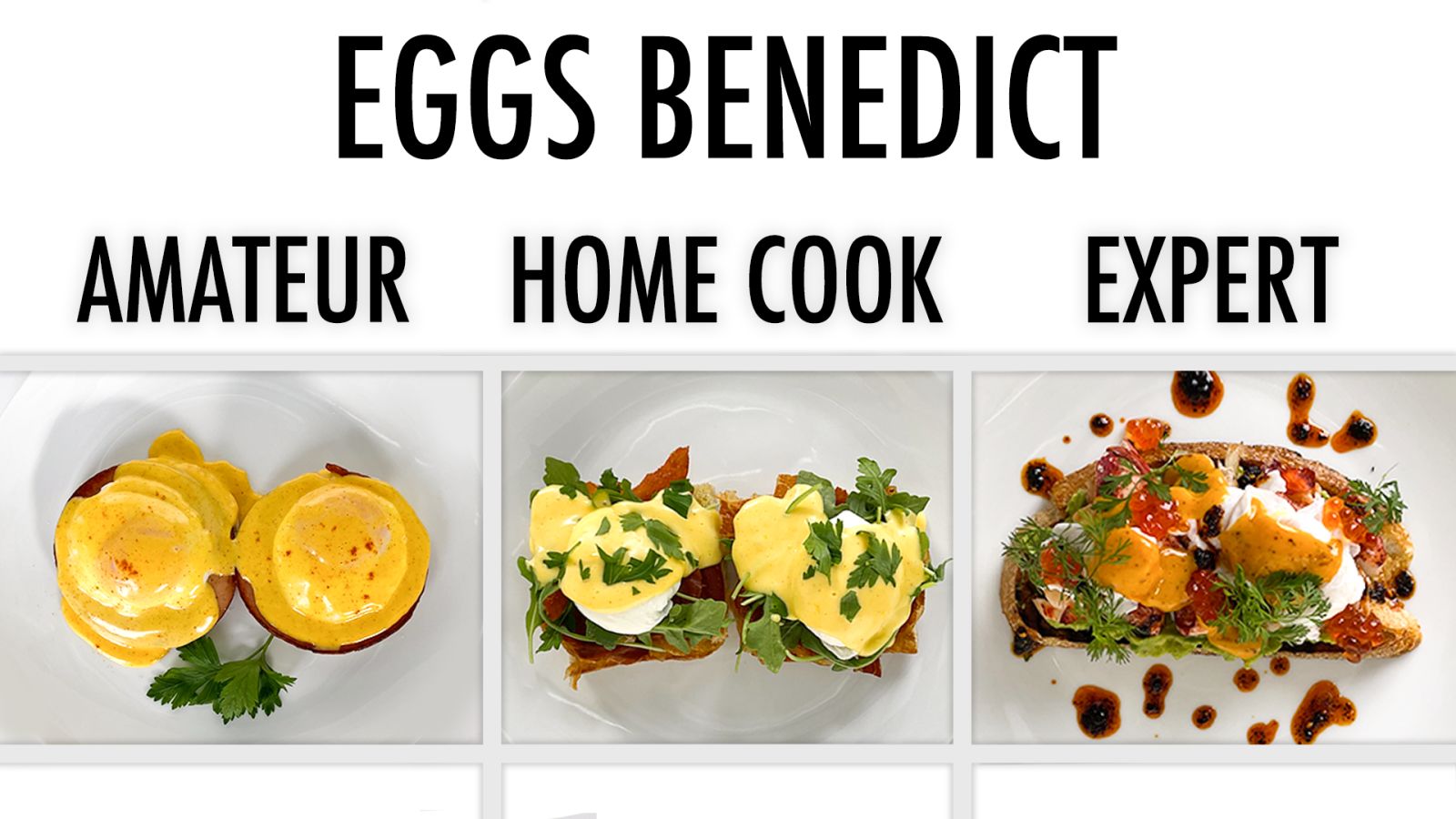 4 Levels of Eggs Benedict: Amateur to Food Scientist