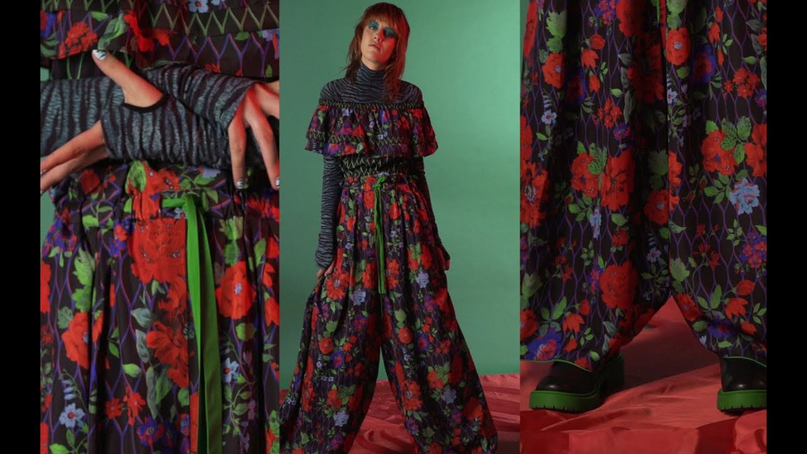 Модная хищница в одежде из коллекции Kenzo x H&M