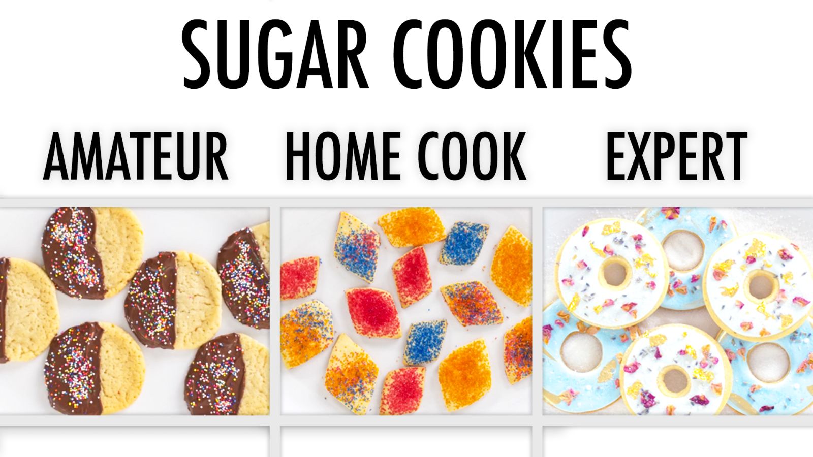 4 Levels of Sugar Cookies: Amateur to Food Scientist