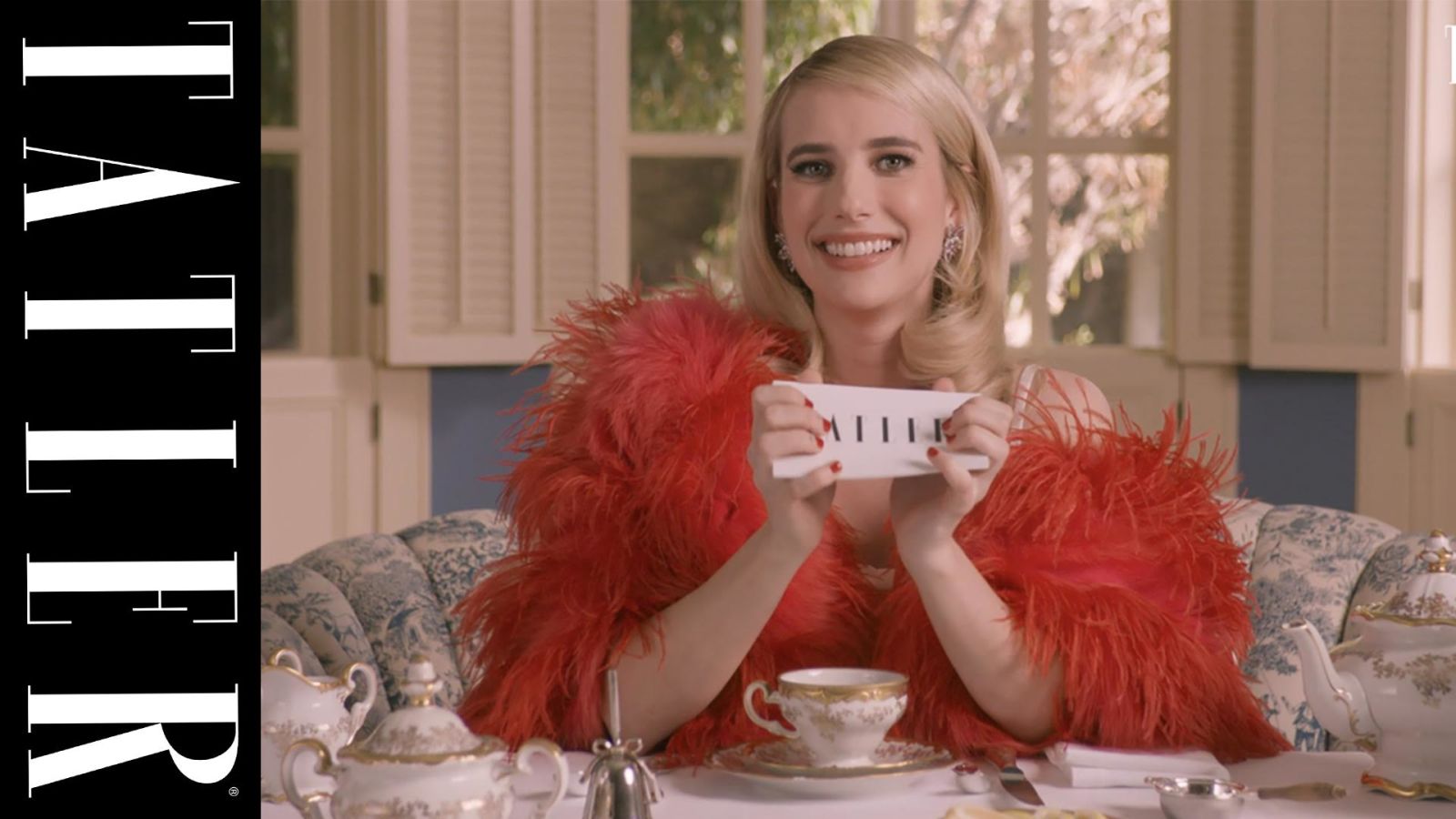 Emma Roberts takes on Tea With Tatler