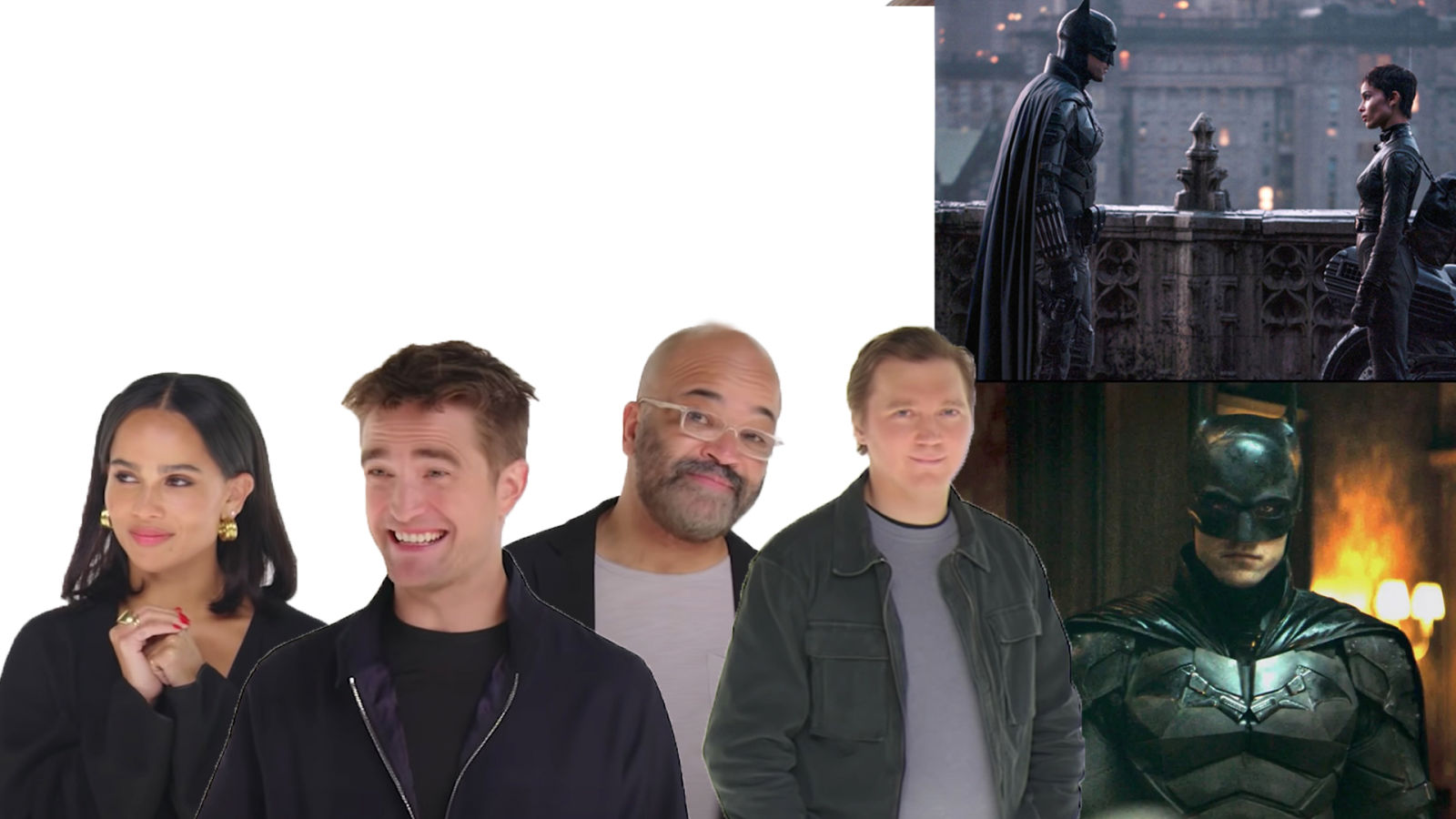 Rob Pattinson, Zoë Kravitz, Paul Dano y Jeffrey Wright responden a las teorías de los fans de 'The Batman' 