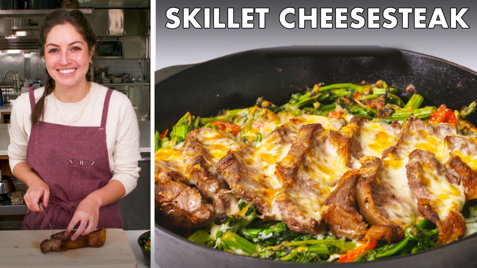 Kendra Makes Skillet Cheesesteak