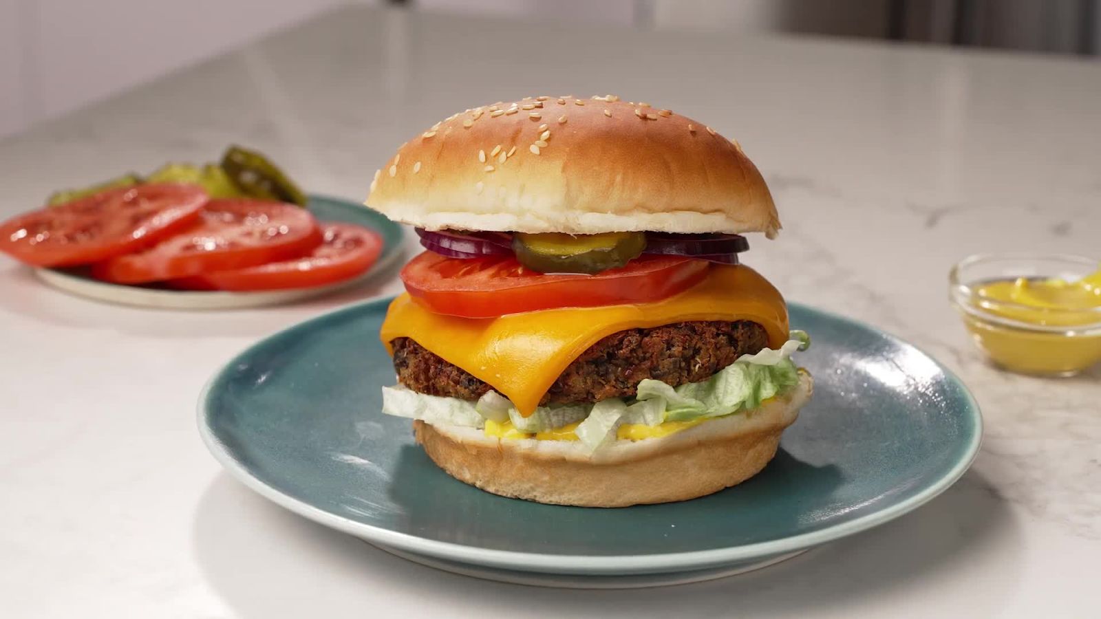 Chickpea-Mushroom Burgers