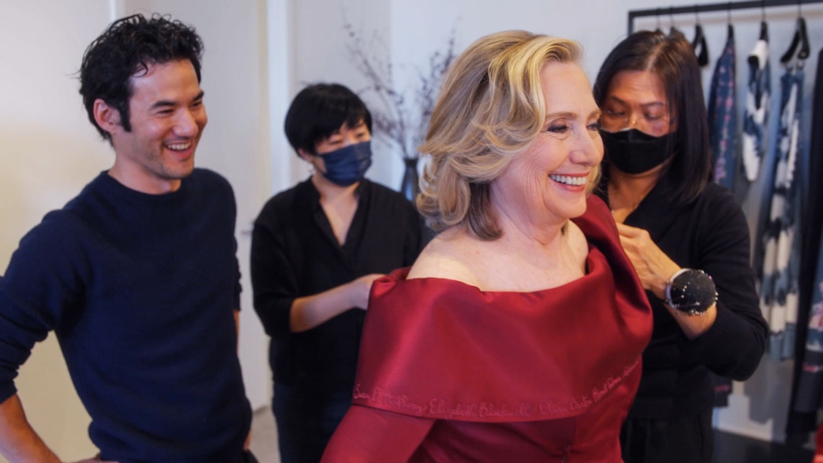 Behind Hillary Rodham Clinton
s Historic Met Gala Dress