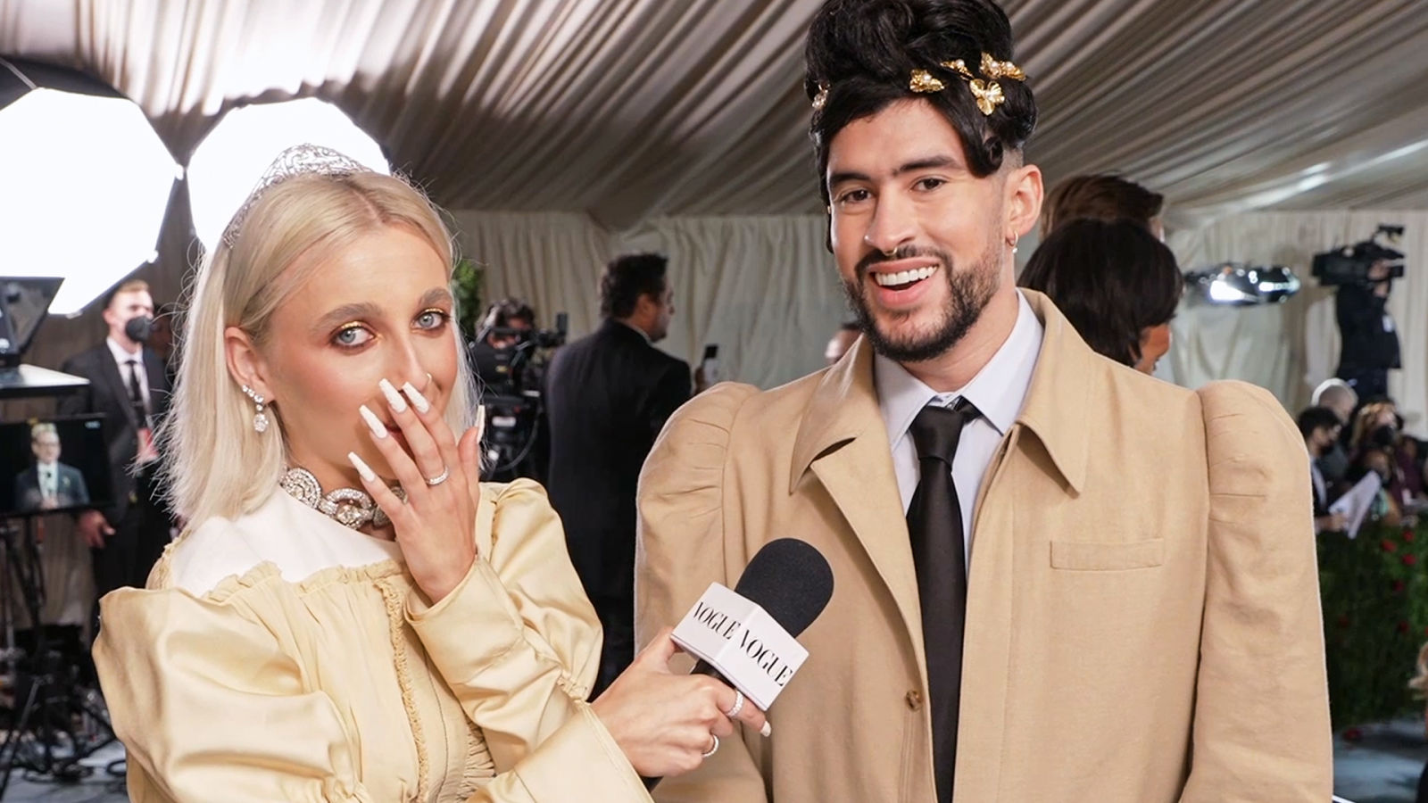 Bad Bunny on His Unique Met Gala Hairdo