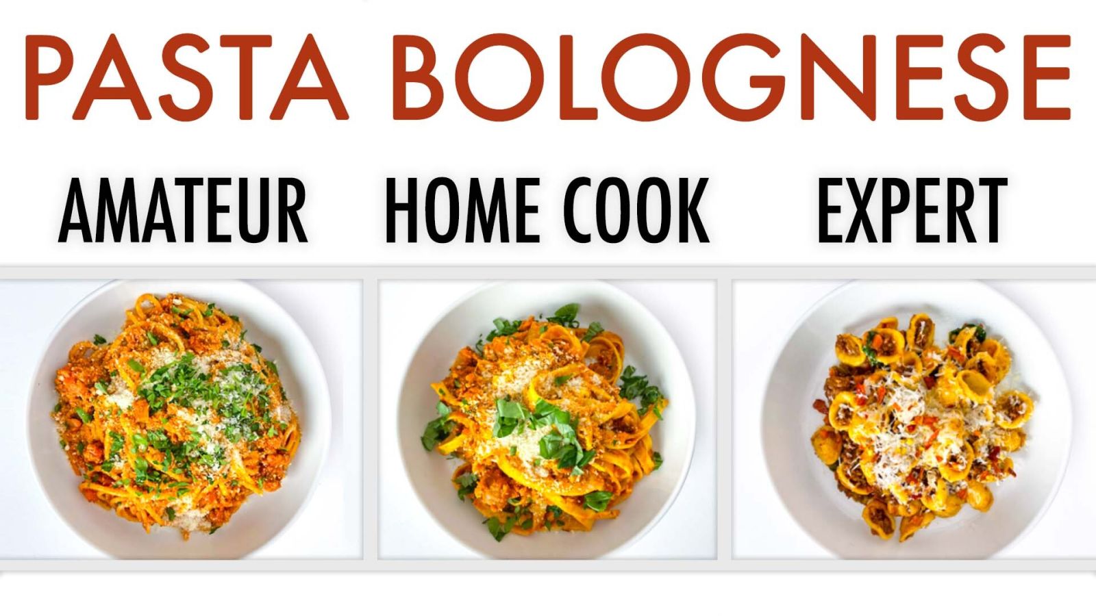 4 Levels of Pasta Bolognese: Amateur to Food Scientist