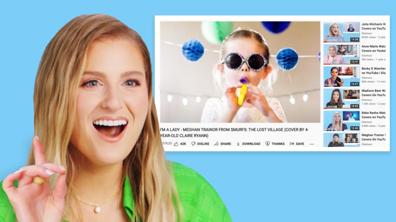 Meghan Trainor Watches Fan Covers on YouTube