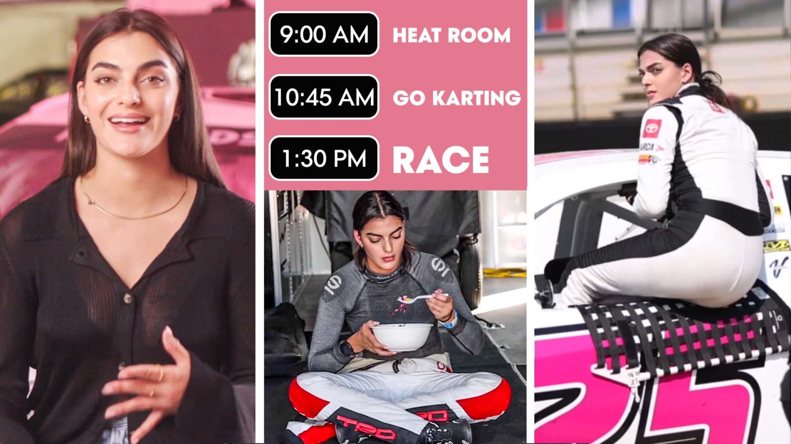 23-Year-Old NASCAR Driver's Daily Routine 1 Week Before Her Races