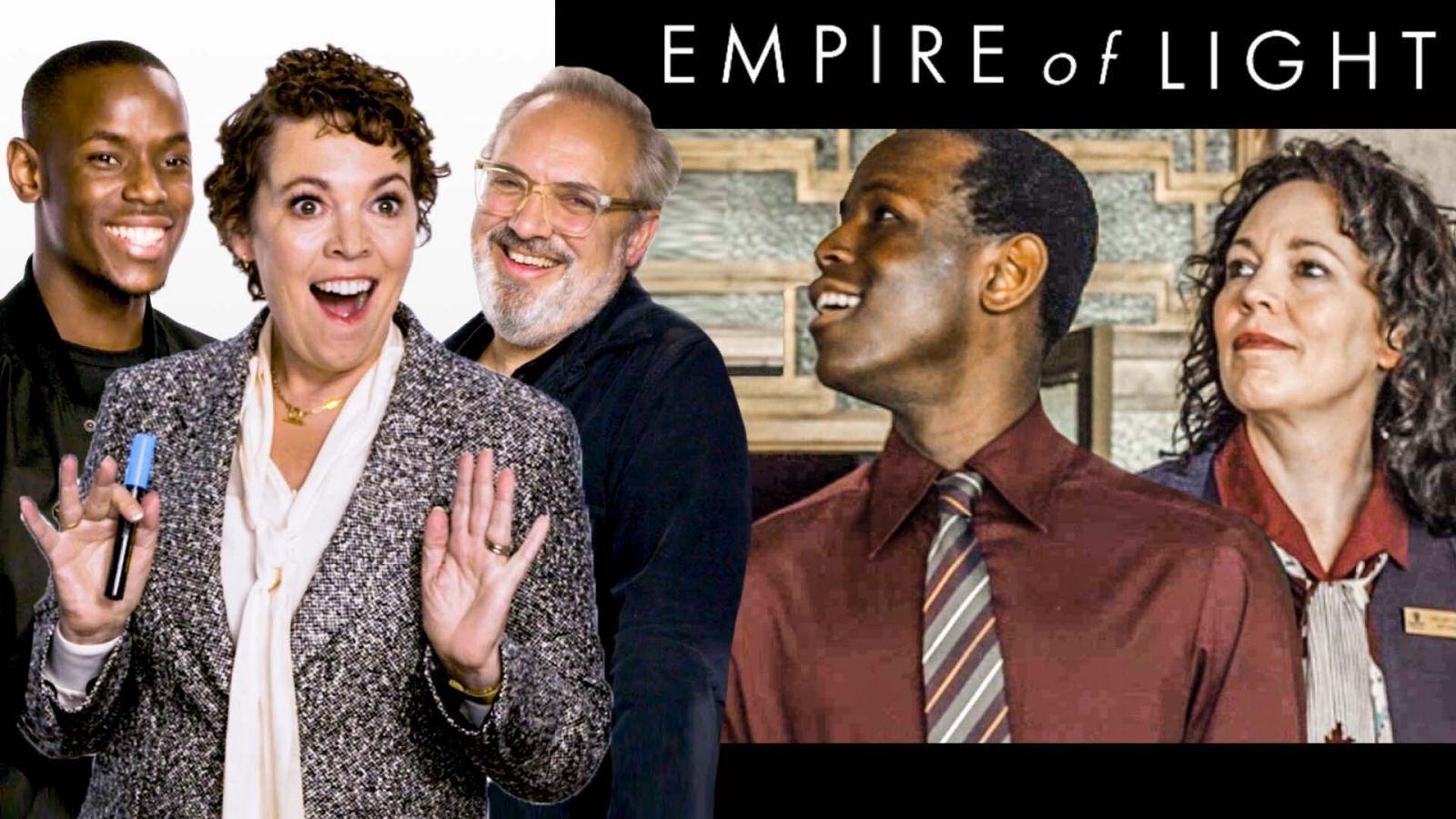 Olivia Colman & Micheal Ward Break Down 'Empire of Light' Scene with Director Sam Mendes