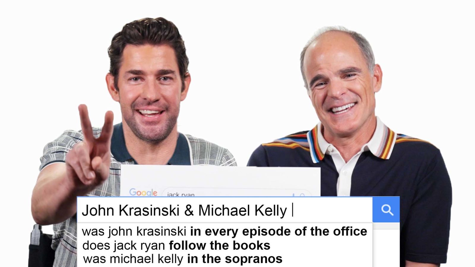 John Krasinski & Michael Kelly Answer the Web's Most Searched Questions