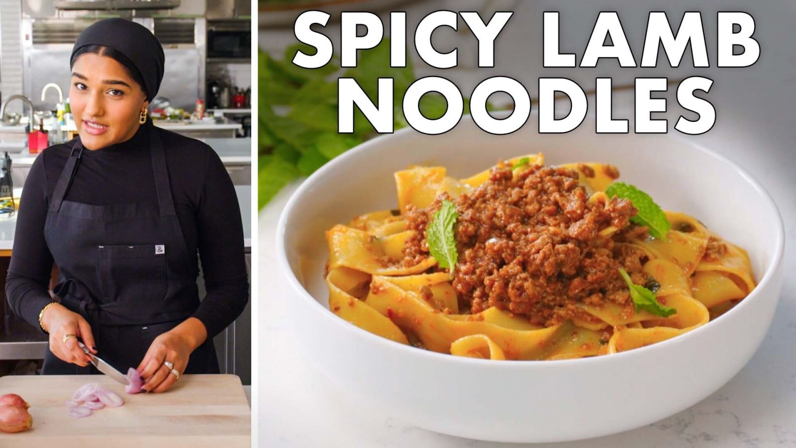 Slicked & Spicy Lamb Noodles, Perfect For A Weeknight Dinner