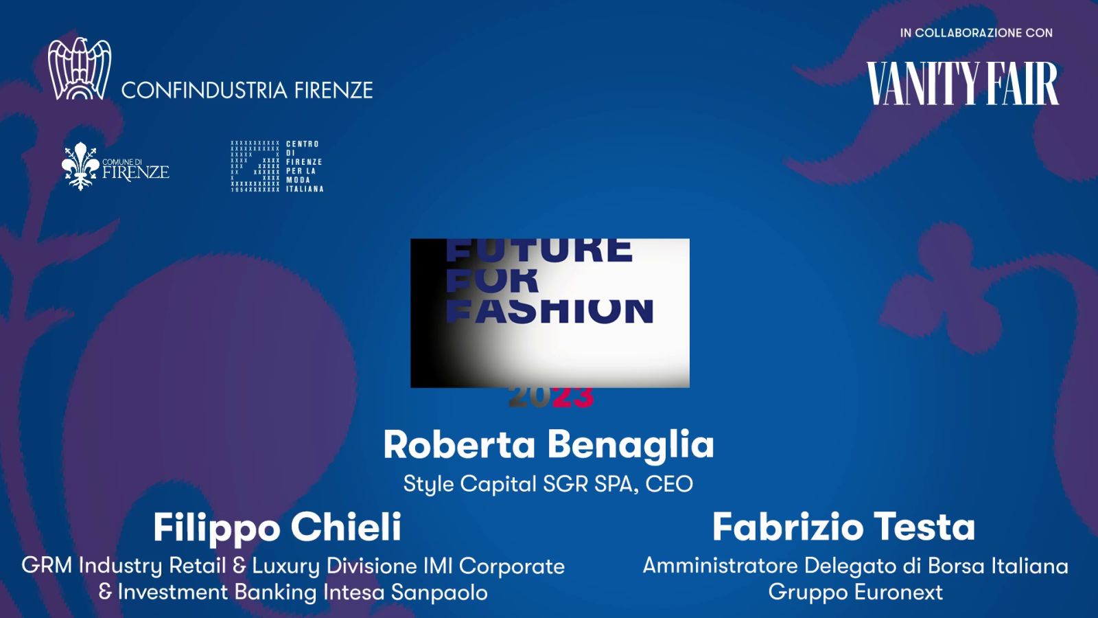 Future for Fashion 2023 - Roberto Benaglia, Filippo Chieli, Fabrizio Testa