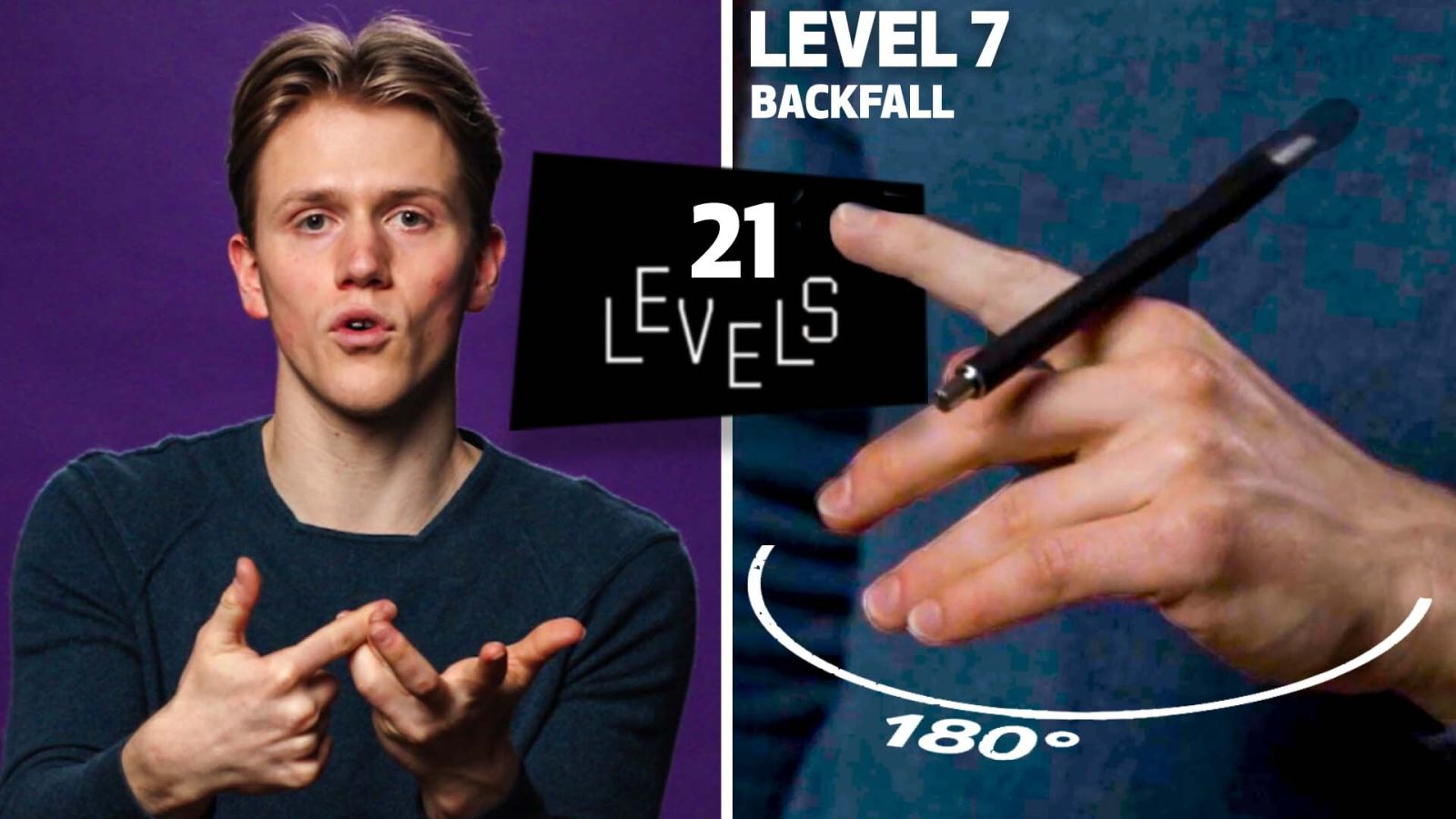 21 Levels of Pen Spinning: Easy to Complex